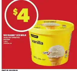 Loblaws NO NAME ICE MILK, 1.65 L offer