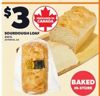 Loblaws SOURDOUGH LOAF, 450 G offer