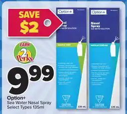 PharmaChoice Option+ Sea Water Nasal Spray offer