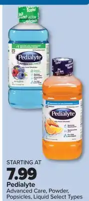 PharmaChoice Pedialyte Advanced Care, Powder, Popsicles, Liquid offer