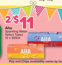 PharmaChoice Aha Sparkling Water offer