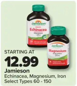PharmaChoice Jamieson Echinacea, Magnesium, Iron offer