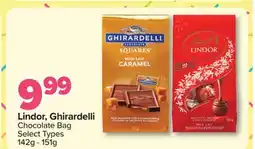 PharmaChoice Lindor, Ghirardelli Chocolate Bag offer