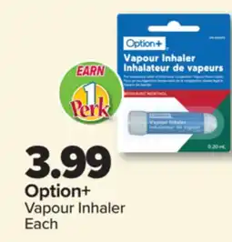 PharmaChoice Option+ Vapour Inhaler offer