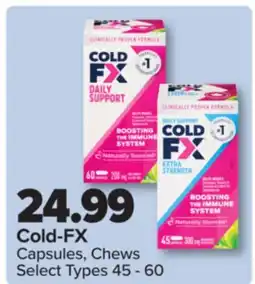 PharmaChoice Cold-FX Capsules, Chews offer