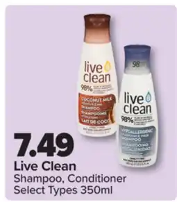 PharmaChoice Live Clean Shampoo, Conditioner offer