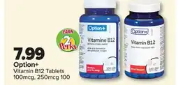 PharmaChoice Option+ Vitamin B12 Tablets offer