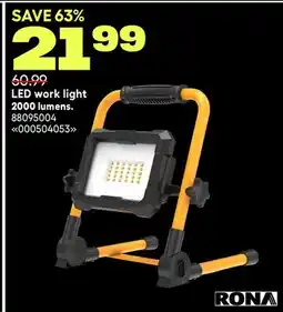 RONA RONA LED work light 2000 lumens offer
