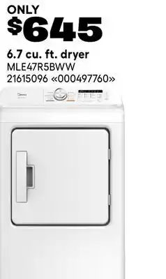 RONA 6.7 cu. ft. dryer offer