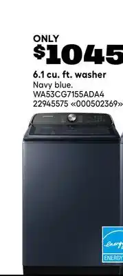 RONA 6.1 cu. ft. washer offer
