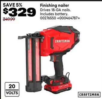 RONA Finishing nailer offer