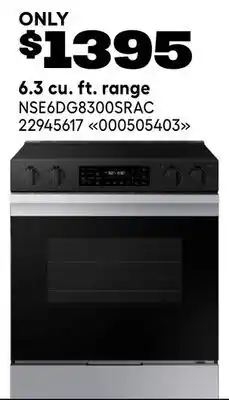 RONA SAMSUNG 6.3 cu. ft. range offer