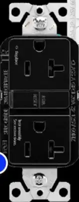 RONA EATON 20-A, black GFCI receptacles offer