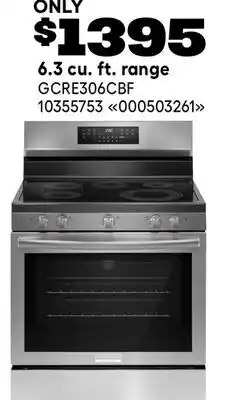 RONA Frigidaire 6.3 cu. ft. range offer