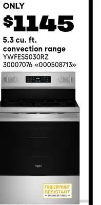 RONA 5.3 cu. ft. convection range offer