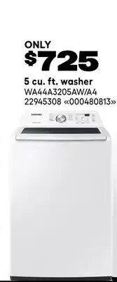 RONA Samsung 5 cu. ft. washer offer