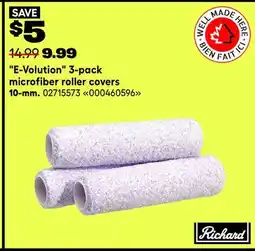 RONA E-Volution 3-pack microfiber roller covers offer