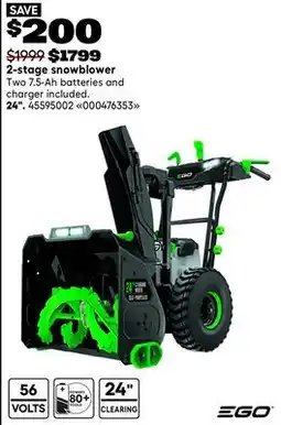 RONA 2-stage snowblower offer