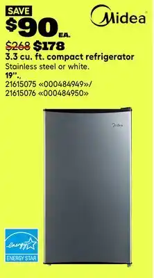 RONA 3.3 cu. ft. compact refrigerator offer