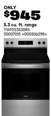 RONA 5.3 cu. ft. range offer