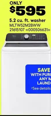 RONA MIDEA 5.2 cu. ft. washer offer