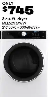 RONA 8 cu. ft. dryer offer