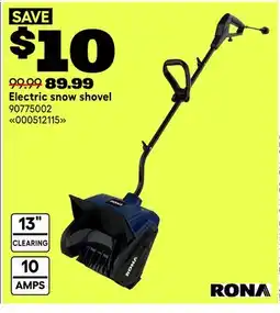 RONA Electric snow shovel offer