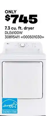RONA 7.3 cu. ft. dryer offer
