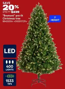 RONA Bromont pre-lit Christmas tree offer