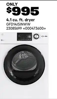 RONA 4.1 cu. ft. dryer offer