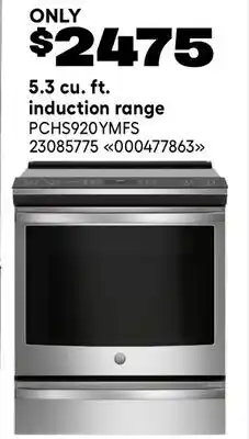 RONA GE 5.3 cu. ft. induction range offer