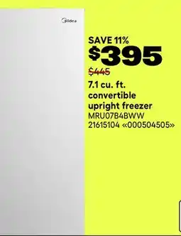 RONA 7.1 cu. ft. convertible upright freezer offer