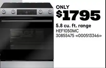 RONA 5.8 cu. ft. range offer