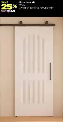 RONA LANDON & CO Barn door kit 37 x 84 offer