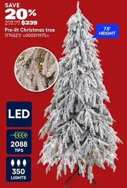 RONA Pre-lit Christmas tree offer