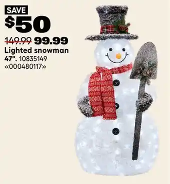RONA Lighted snowman offer