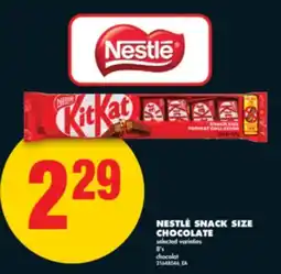 No Frills NESTLÉ SNACK SIZE CHOCOLATE, 8's offer