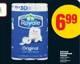 No Frills ROYALE BATHROOM TISSUE, selected varieties offer