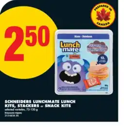 No Frills SCHNEIDERS LUNCHMATE LUNCH KITS, STACKERS OR SNACK KITS, 75-120 g offer