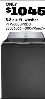RONA 5.8 cu. ft. washer offer