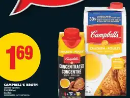 No Frills CAMPBELL'S BROTH, 250/900 mL offer