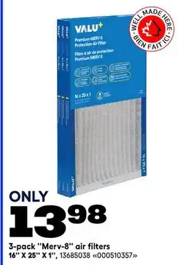 RONA 3-pack Merv-8 air filters offer