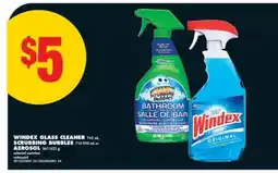 No Frills WINDEX GLASS CLEANER 765 mL, SCRUBBING BUBBLES 710-950 mL or AEROSOL 567/623 g offer