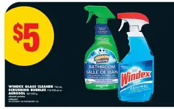 No Frills WINDEX GLASS CLEANER 765 mL, SCRUBBING BUBBLES 710-950 mL or AEROSOL 567/623 g offer