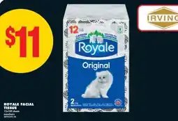 No Frills ROYALE FACIAL TISSUE, 12x100 sheets offer