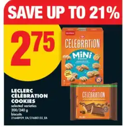 No Frills LECLERC CÉLÉBRATION COOKIES, 200/240 g offer