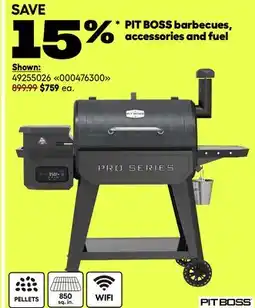 RONA PIT BOSS barbecues, accessories and fuel offer