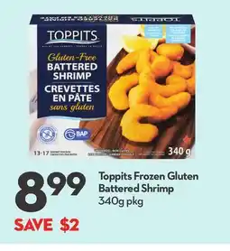 Longo's Toppits Frozen Gluten Battered Shrimp offer