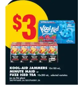 No Frills KOOL-AID JAMMERS, 10x180 mL, MINUTE MAID OR FUZE ICED TEA, 10x200 mL offer