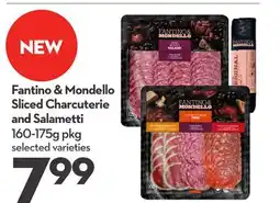 Longo's Fantino & Mondello Sliced Charcuterie and Salametti offer